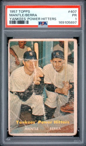1957 topps mickey mantle - mickey,